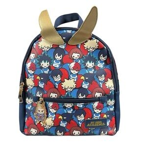 My Hero Academia All Over Print Mini Character Backpack Multi-Color